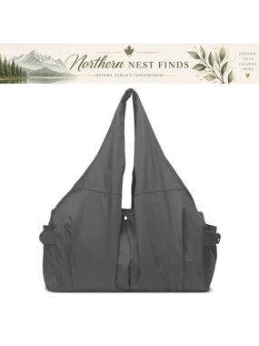 Womens Large Water Resistant Duffle Bag Gym Yoga Swim Travel Tote